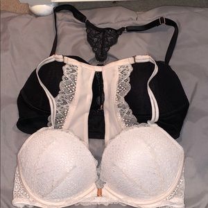 Two date bras front closure racer back